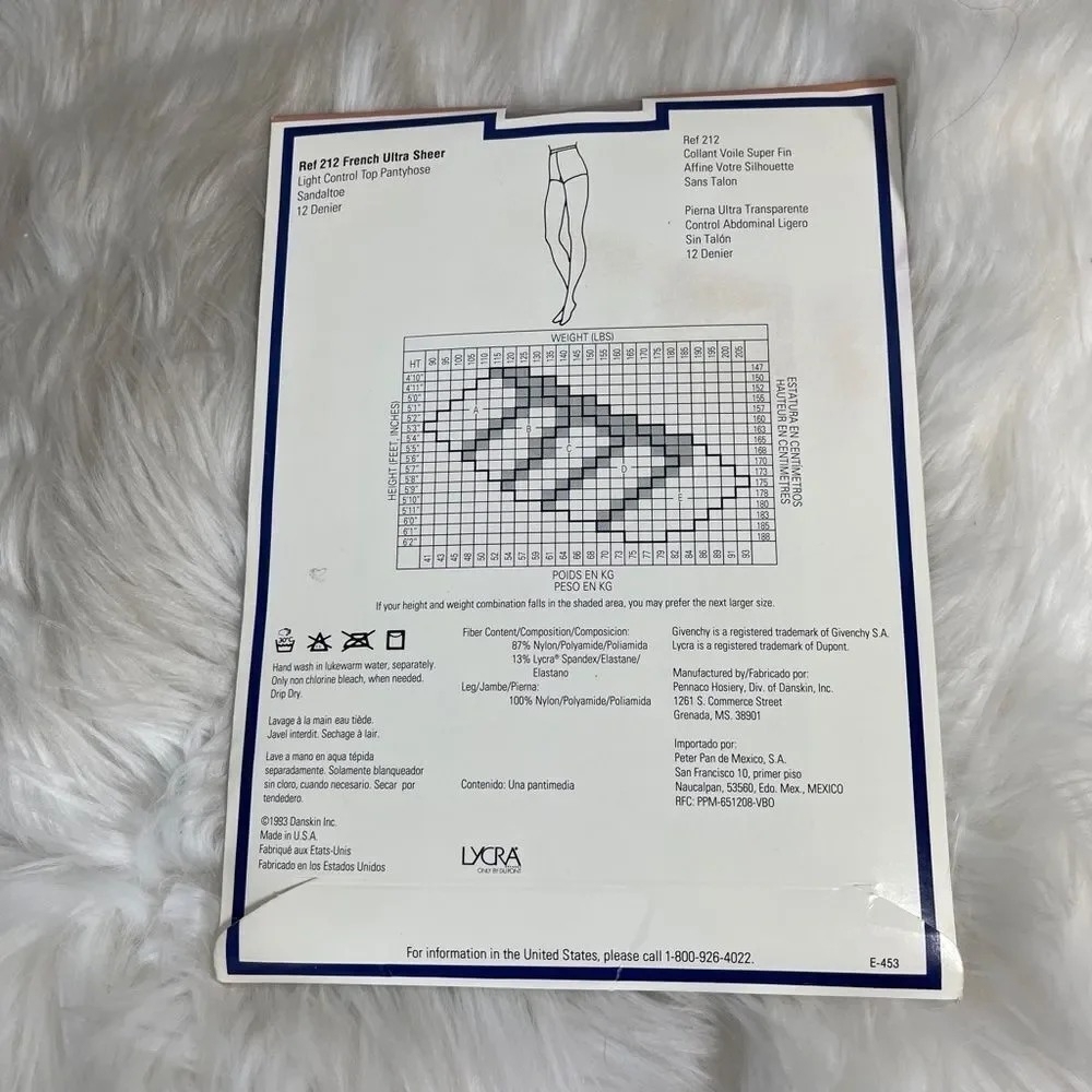 Givenchy‎ French Ultra Sheer Pantyhose Light Control